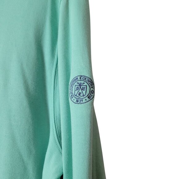 Vineyard Vines UNISEX Mint Green Half-Zip Pullover  Pima Cotton Whale Logo - Picture 5 of 12